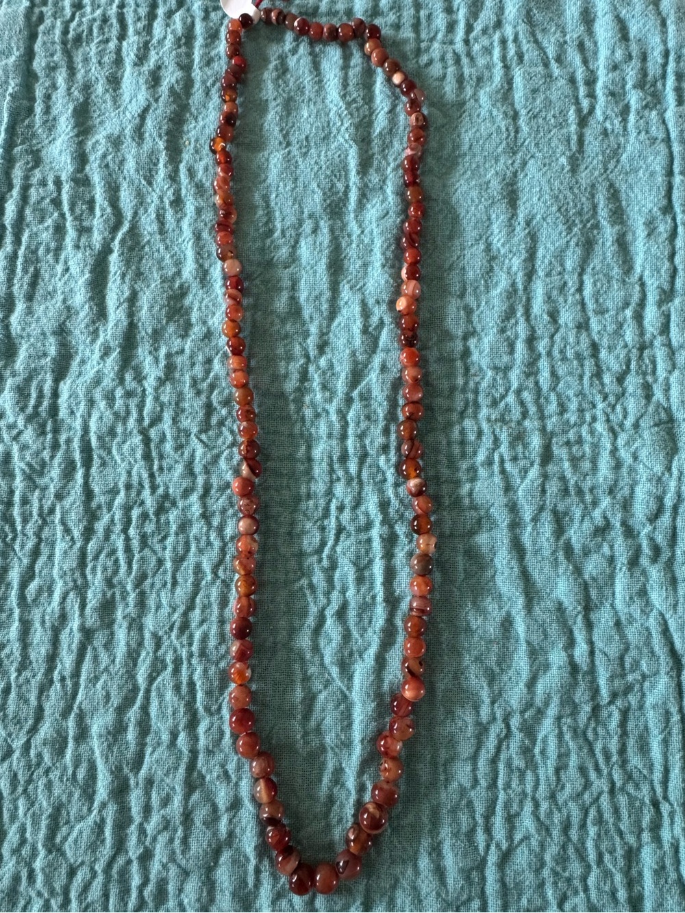 Carnelian Agate stone necklace
